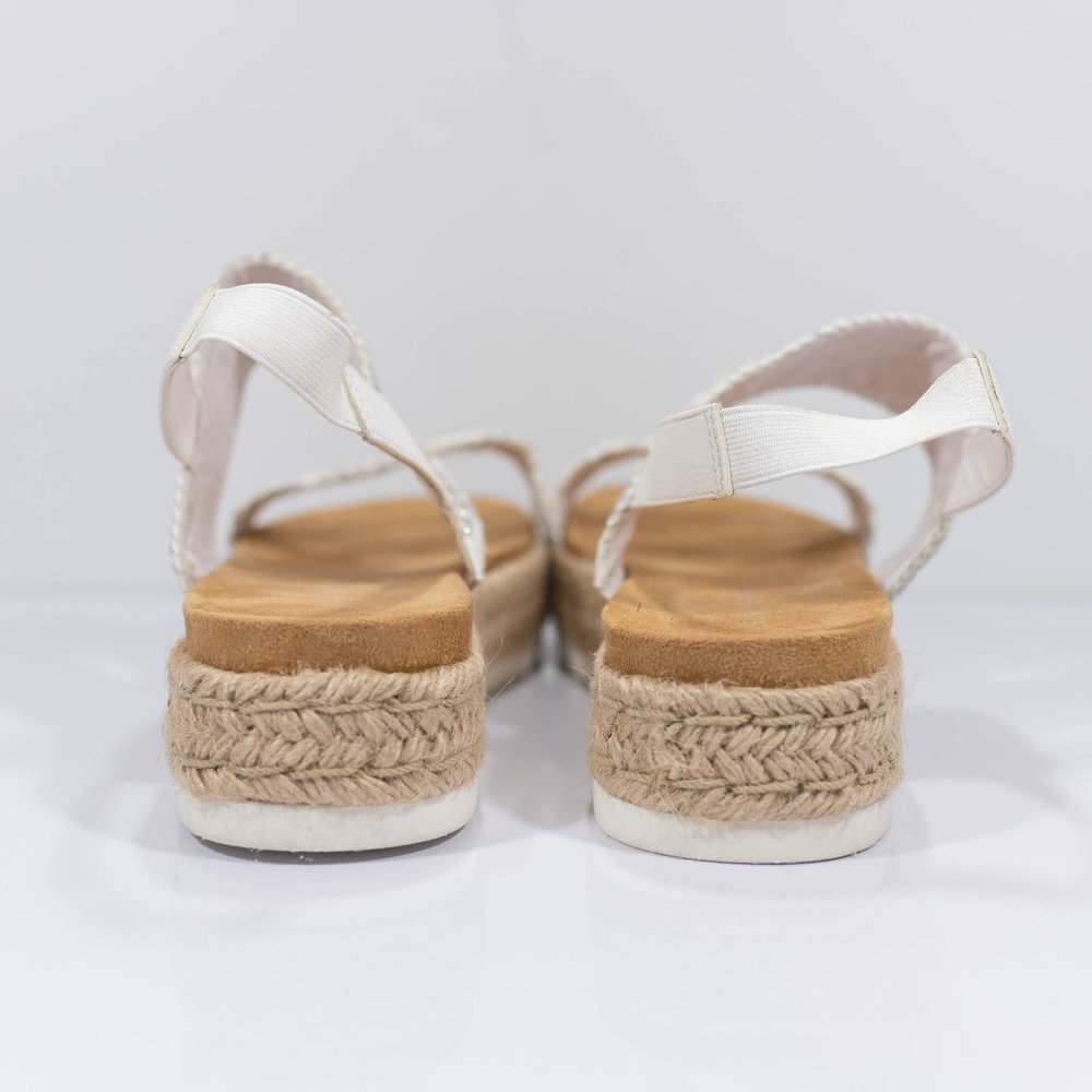 Sun + Stone Karli Sling Back Wedge Flatform Sandal - Picture 8 of 13
